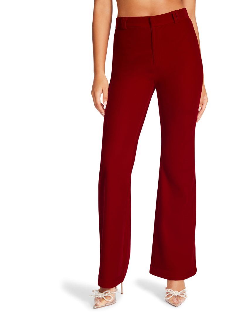 Red Steve Madden Harlow Women's Pants | PH 6314WXZ